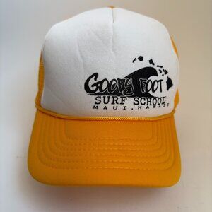 Goofy Foot Surf School Maui Hawaii Trucker Hat w/ Rope Adjustable Snapback Cap
